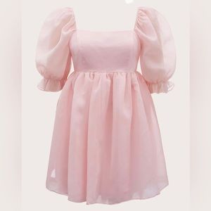 Babydoll pink dress